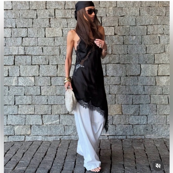 Zara Black Lace Top - Picture 5 of 6